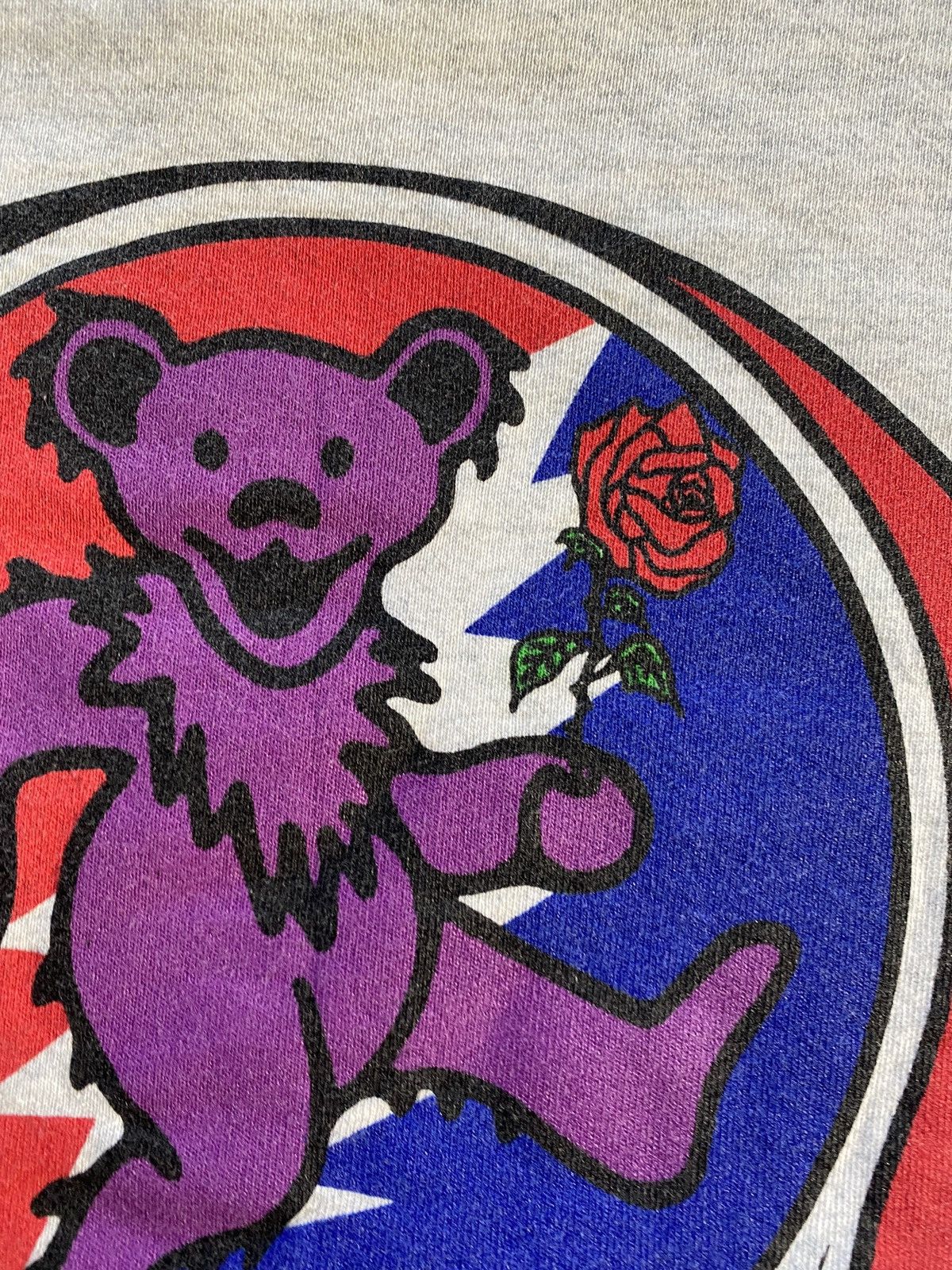 Grateful Dead Vintage ‘95 Grateful Dead Lightning Skull Bear Rose Crewneck Size US L / EU 52-54 / 3 - 15 Thumbnail