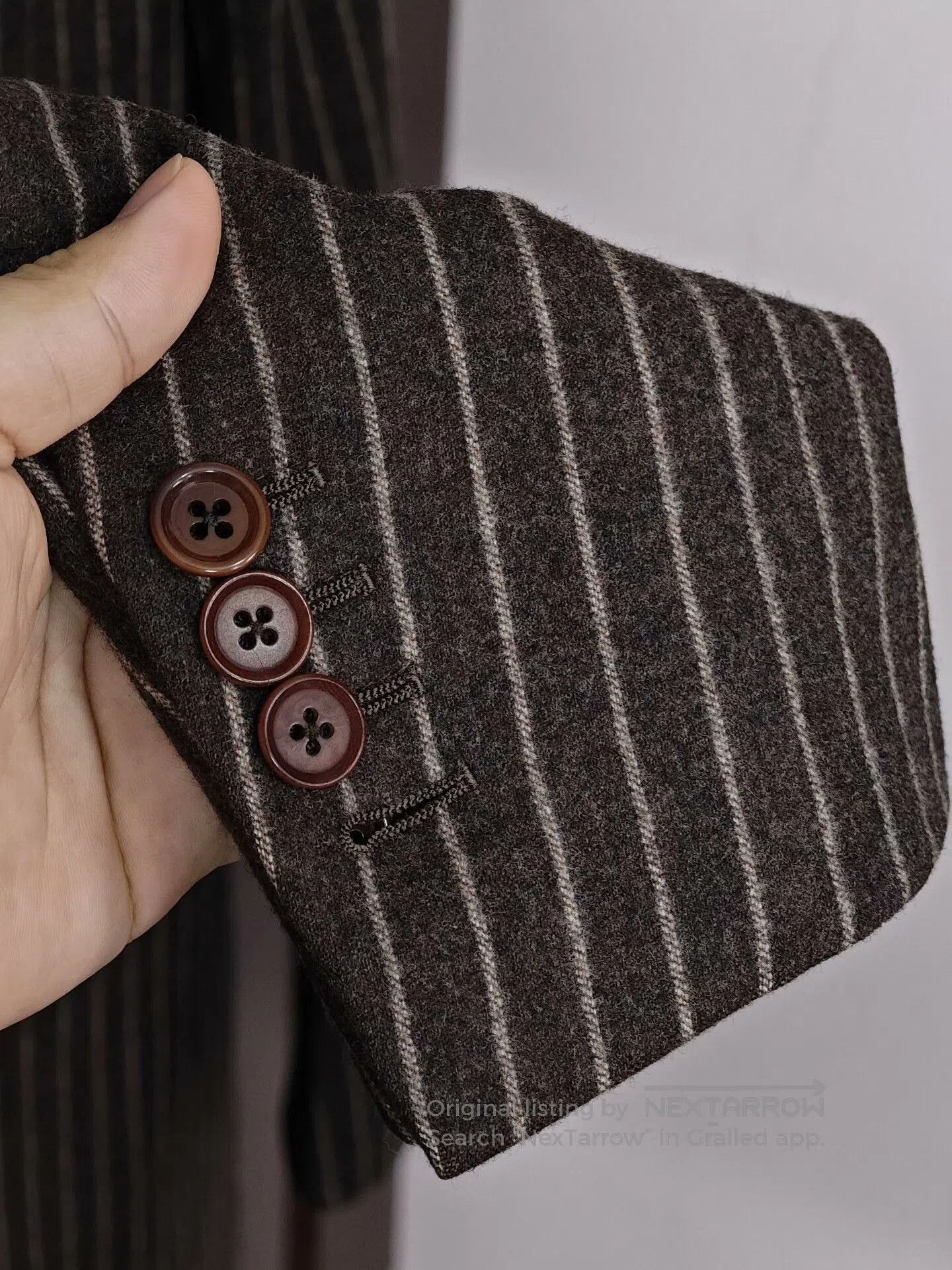 Isaia Isaia Wool Blazer with Stripes. Size US S / EU 44-46 / 1 - 4 Thumbnail