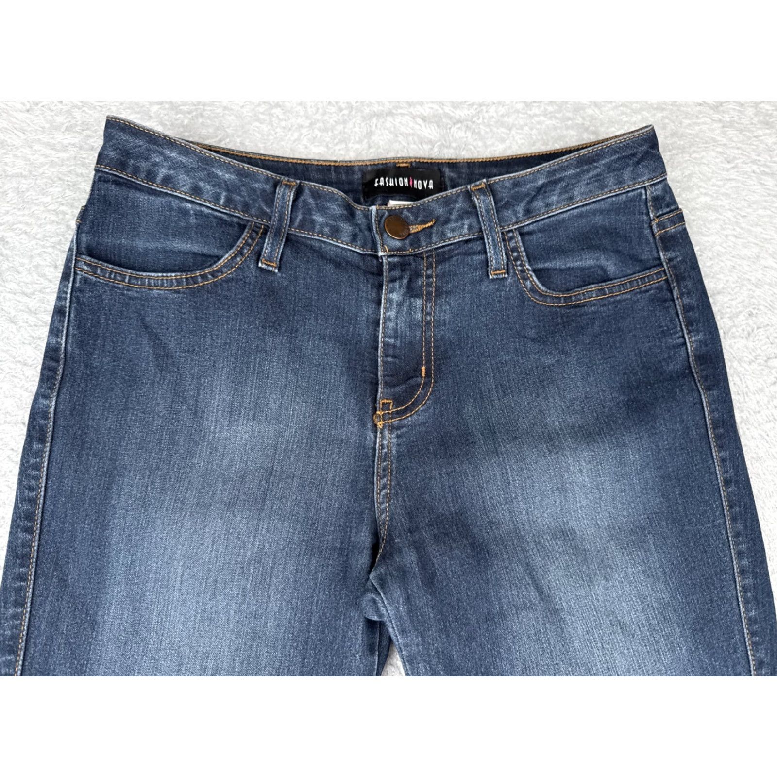 Fashion Nova Fashion Nova Jeans Junior 11 Blue Denim Skinny Mid Rise Cotton Blend USA 29x29 Size 32" / US 10 / IT 46 - 4 Thumbnail