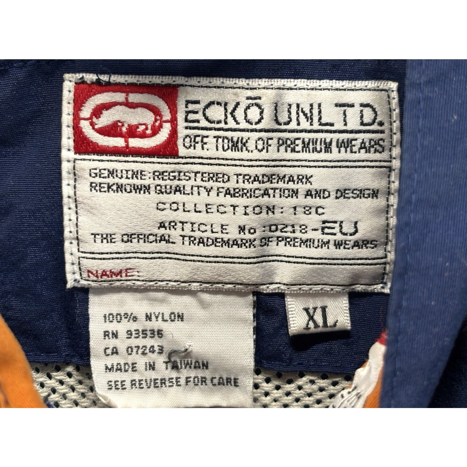 Ecko Unltd. VINTAGE Ecko Unltd Nylon Windbreaker Jacket XL Men Navy Pullover Y2K Skater Hoodie? (Note: Pullover is jacket) Size US XL / EU 56 / 4 - 5 Thumbnail