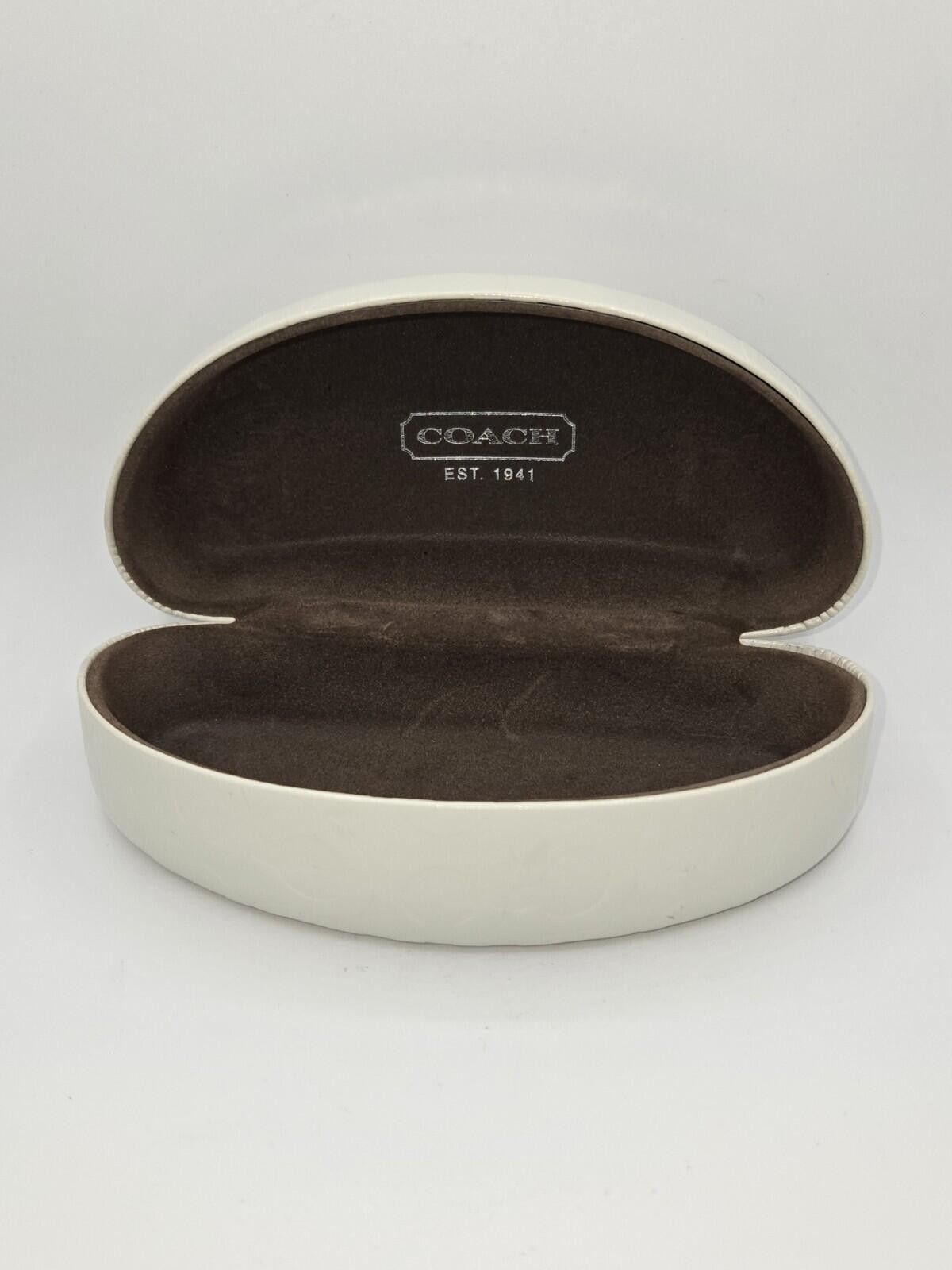 Coach Coach Eyeglasses Case White Signature Hard Glasses Holder Size ONE SIZE - 6 Thumbnail