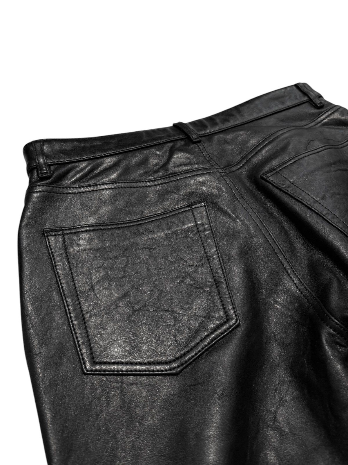 Acne Studios Heavy Leather Flare Bootcut Pant Size US 30 / EU 46 - 8 Thumbnail
