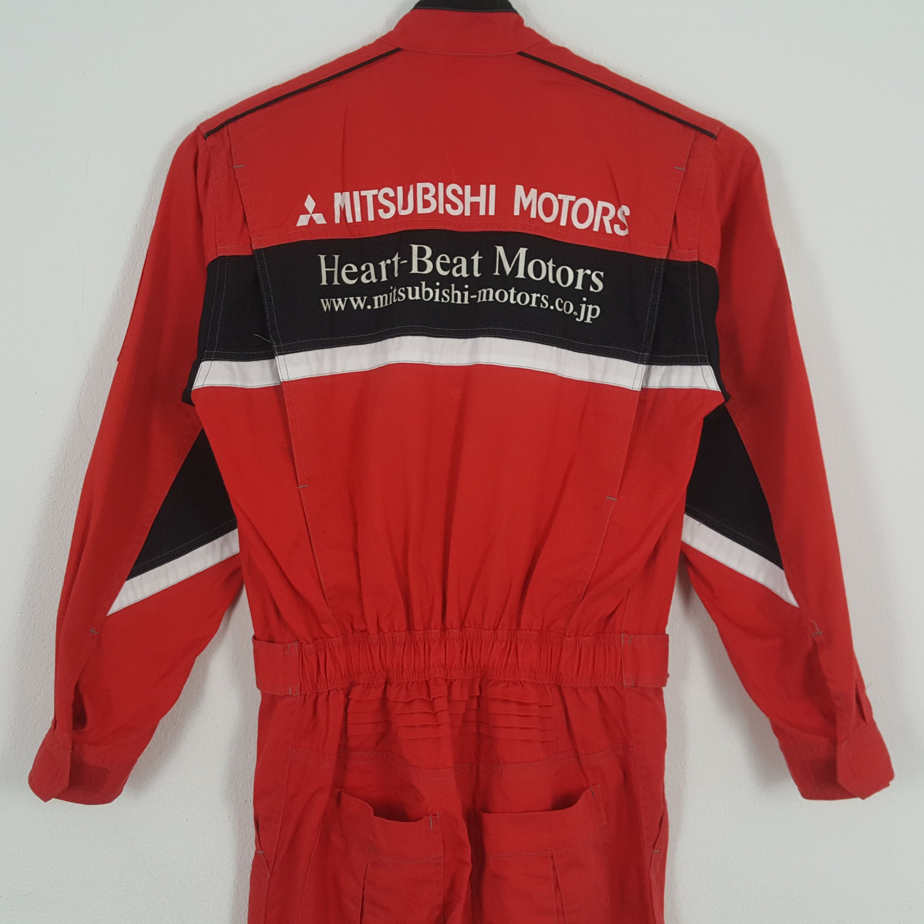 Vintage MITSUBISHI MOTORS Racing Workwear Style Coverall Jacket Size US S / EU 44-46 / 1 - 2 Thumbnail