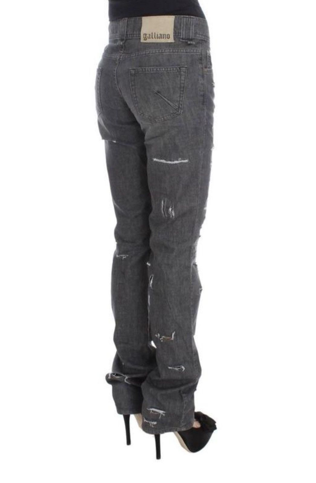 John Galliano Vintage New John Galliano Chic Gray Wash Straight Fit Jeans Size 25" / US 0 / IT 36 - 3 Thumbnail