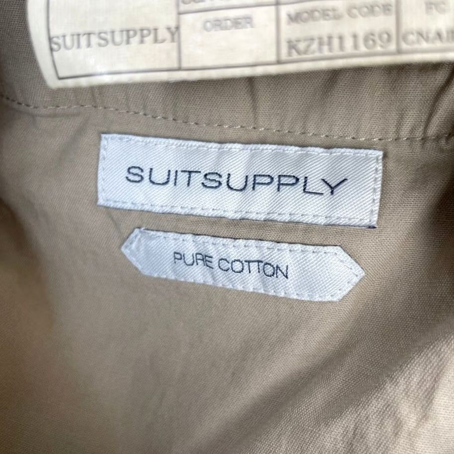 Suitsupply Suitsupply Suit Pants Mens 36x26 Beige Cotton Slacks Dress Formal Chino Classic Front Flat Front Straight 2 Piece Classic Mens Size 36R - 4 Thumbnail
