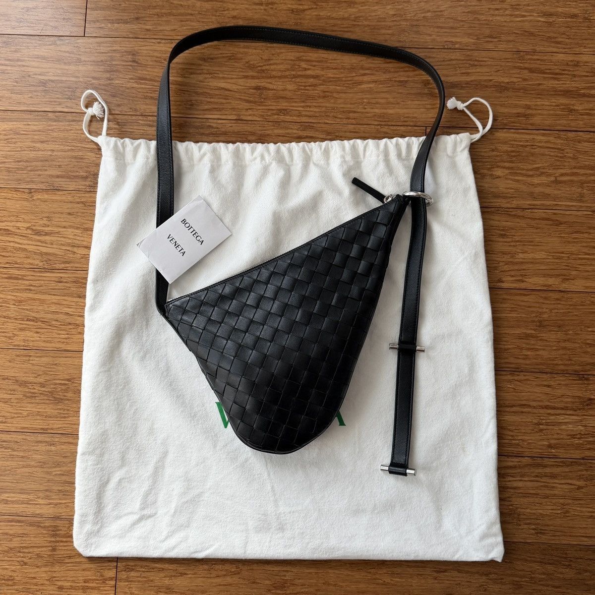 Bottega Veneta Bottega Veneta Virgule Bag, Small, Black Calfskin Size ONE SIZE - 1 Thumbnail