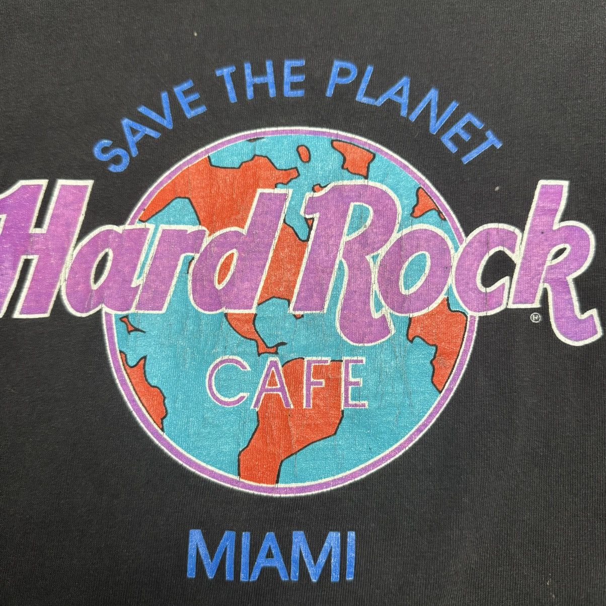 Hard Rock Cafe Hard Rock Cafe Miami Save The Planet Single Stitch T-shirt Size US L / EU 52-54 / 3 - 2 Thumbnail