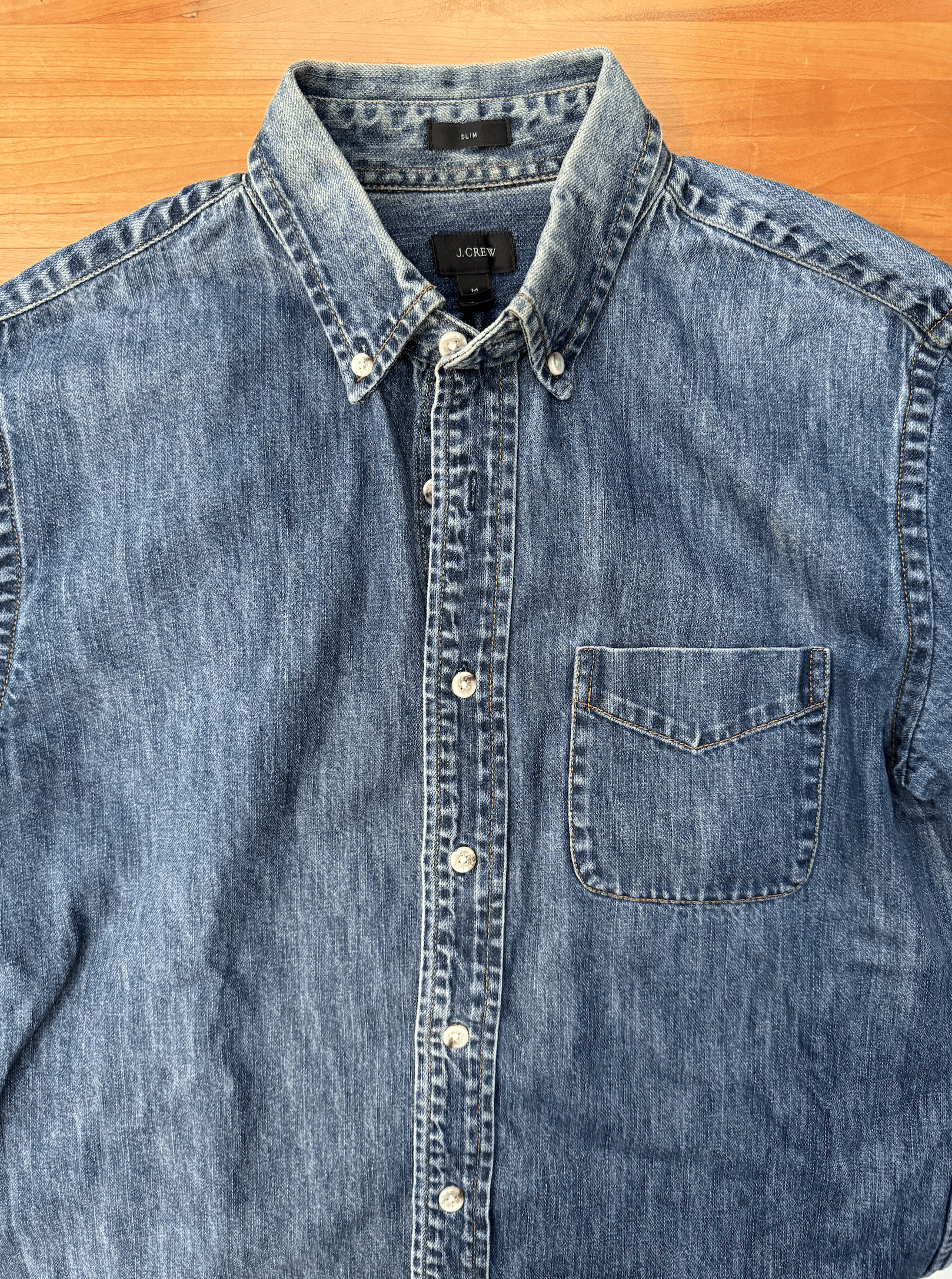 J.Crew J.Crew Heavy Denim Shirt Size US M / EU 48-50 / 2 - 2 Thumbnail