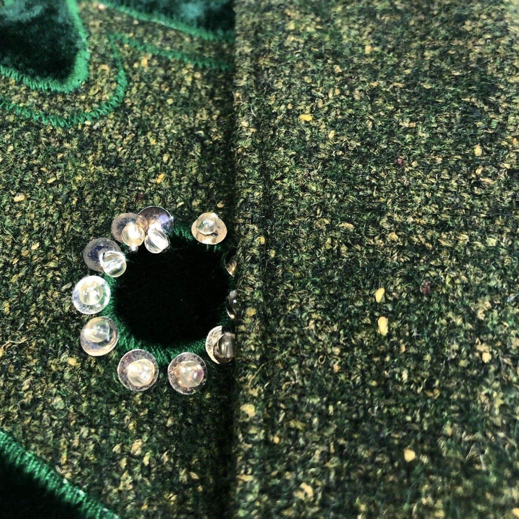 Vintage Chinese Blazer Jacket Uk 12 (large) In Green Ladies Work Office Rare Size XL / US 12-14 / IT 48-50 - 7 Thumbnail