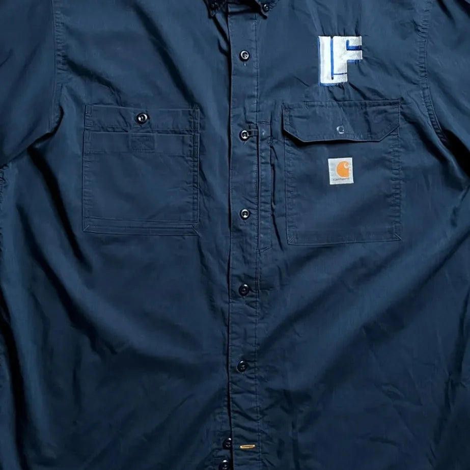 Designer Vintage Carhartt Navy Shirt - XL Size US XL / EU 56 / 4 - 8 Thumbnail