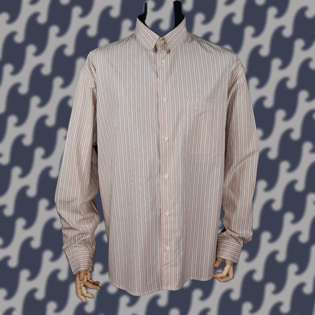 H&M H&M Edition By John Boyega Striped Button Up Shirt 2XL Men Size US XXL / EU 58 / 5 - 1 Thumbnail