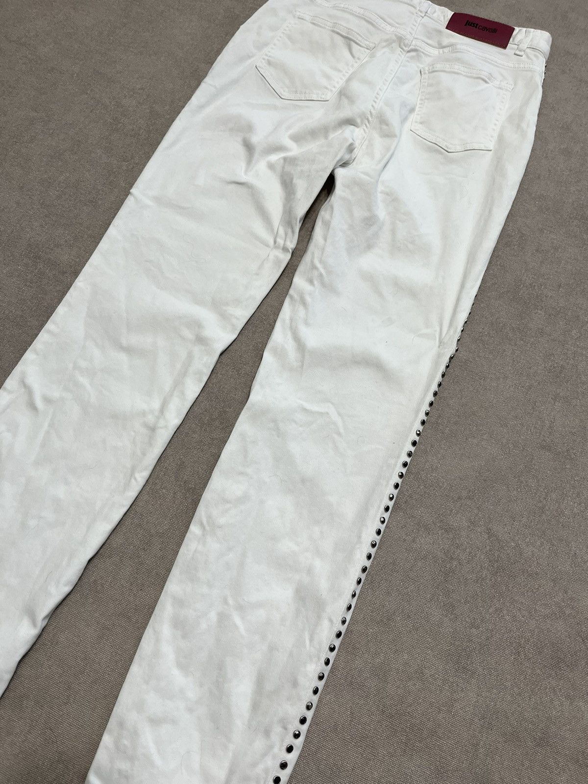 Roberto Cavalli Roberto Just Cavalli Womens White Skinny Jeans Denim Size 28 Size 27" / US 4 / IT 40 - 7 Thumbnail