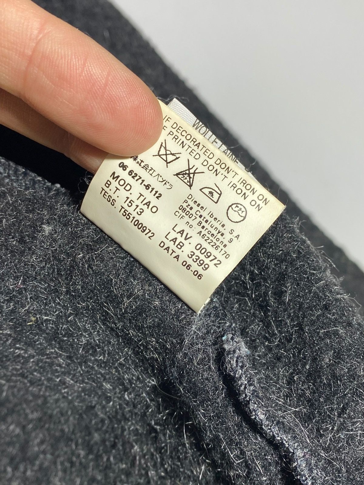 Diesel 🔥 00s DIESEL FULL ZIP WOOL SWEATER GRUNGE AVANT GARDE VIBES Size US M / EU 48-50 / 2 - 16 Thumbnail