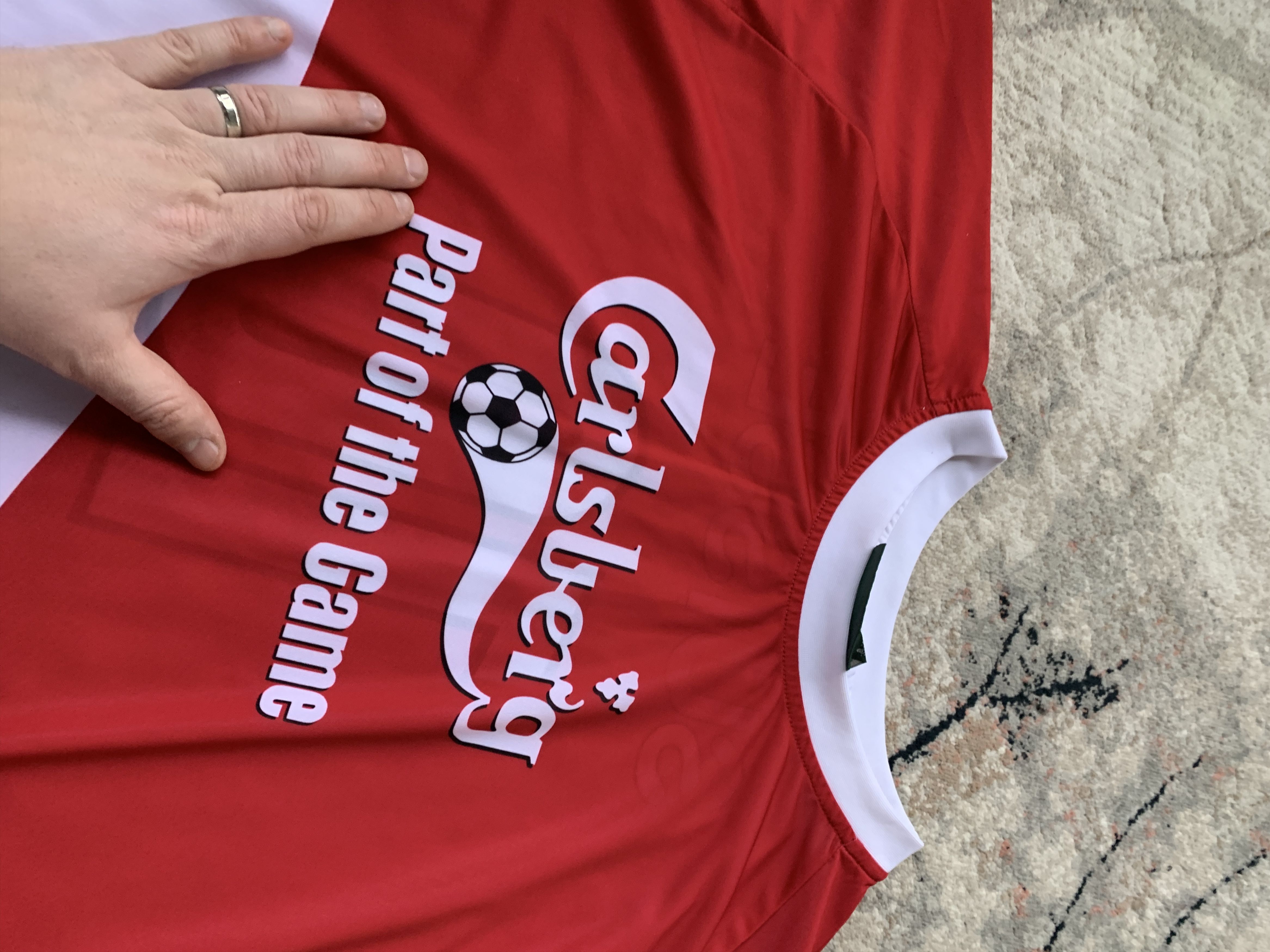 Vintage Vintage SUISSE 10 Carlsberg Part Of The Game Jersey Size US XL / EU 56 / 4 - 2 Thumbnail