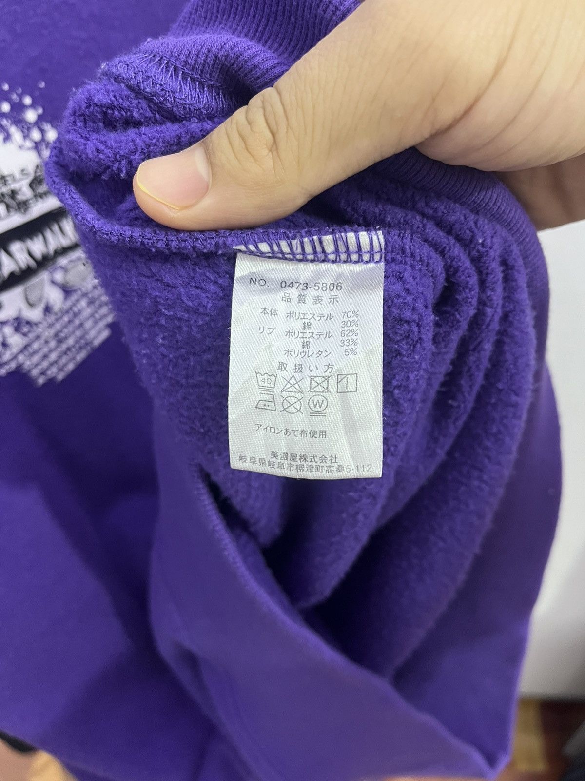 Airwalk Airwalk Checker Sleeve Crewneck Purple Skate Y2K M Size US M / EU 48-50 / 2 - 9 Thumbnail