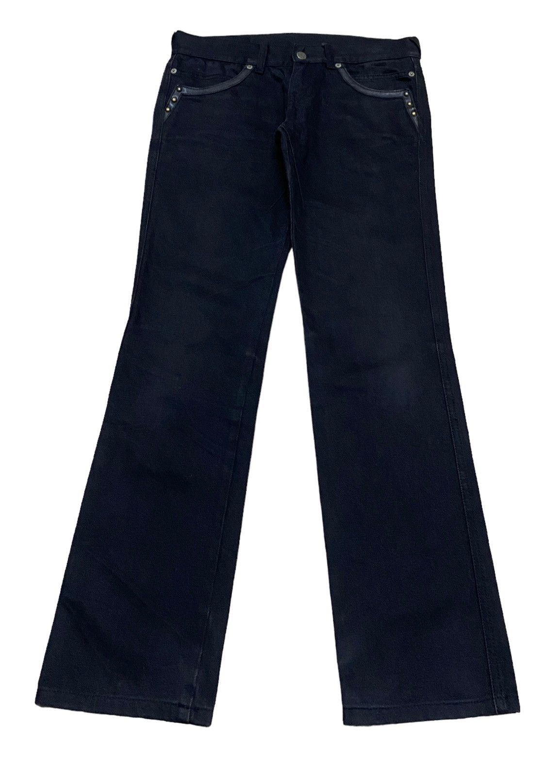image of If Six Was Nine x Tornado Mart Design Vintage Tornado Mart Buckle Back Pants 1990S in Black (Size 3