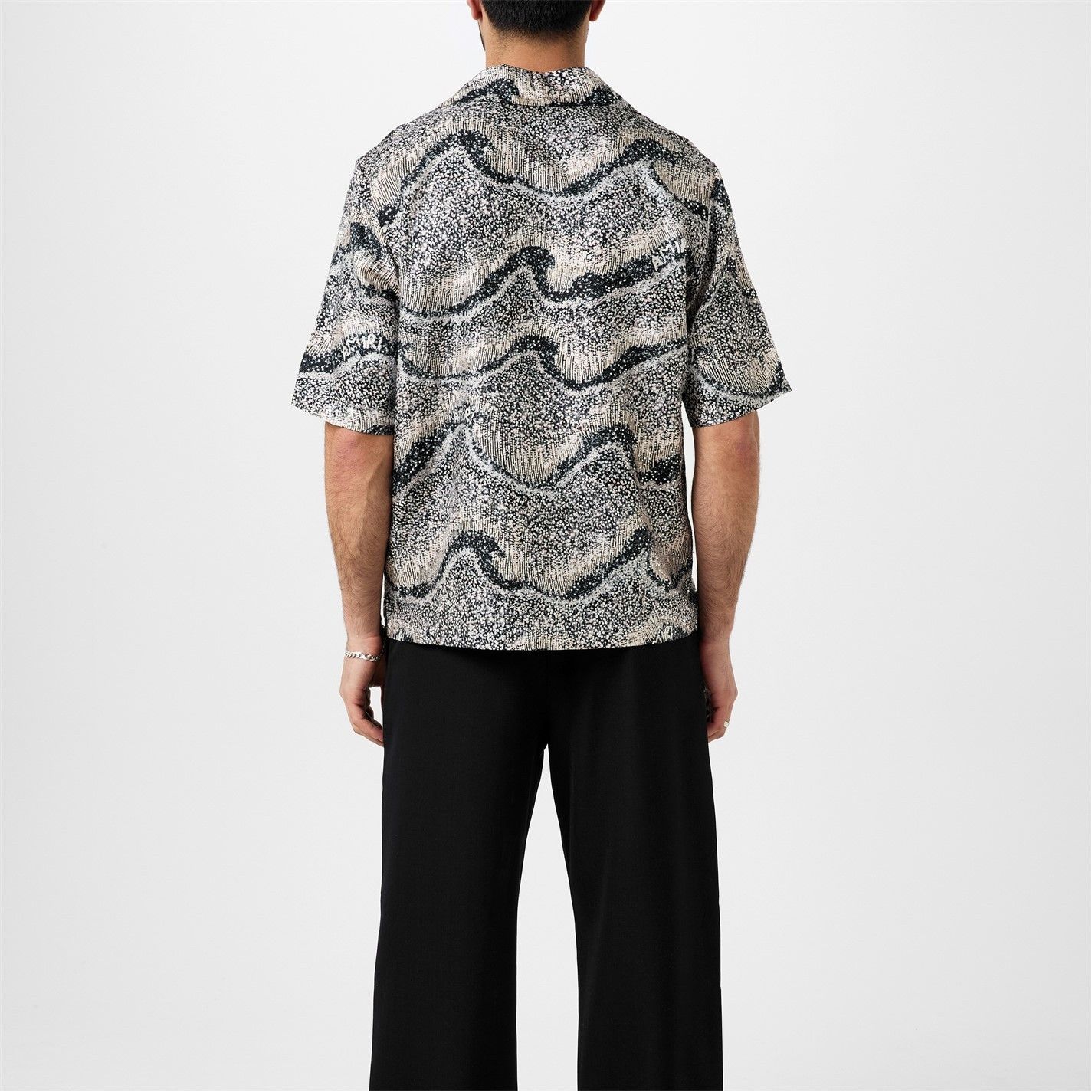 Amiri AMIRI Silk Short-Sleeve Embellished Shirt Size US L / EU 52-54 / 3 - 4 Thumbnail
