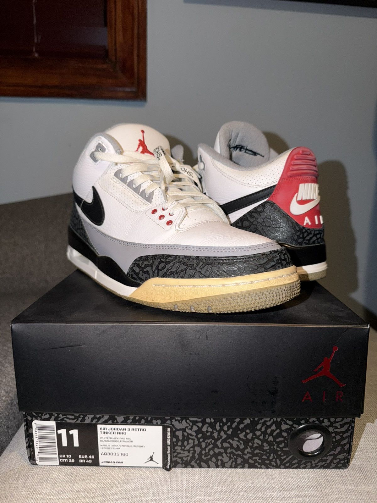 Jordan Brand Jordan 3 Retro Tinker Hatfield Size US 11 / EU 44 - 3 Thumbnail