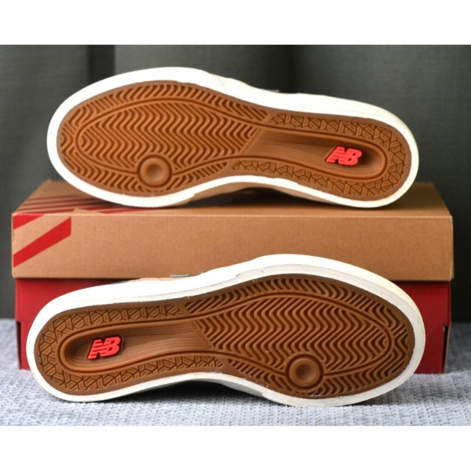 New Balance New Balance NM574VTF Vulc Unisex | Tan/Brown/Green Size US 6 / EU 39 - 9 Thumbnail