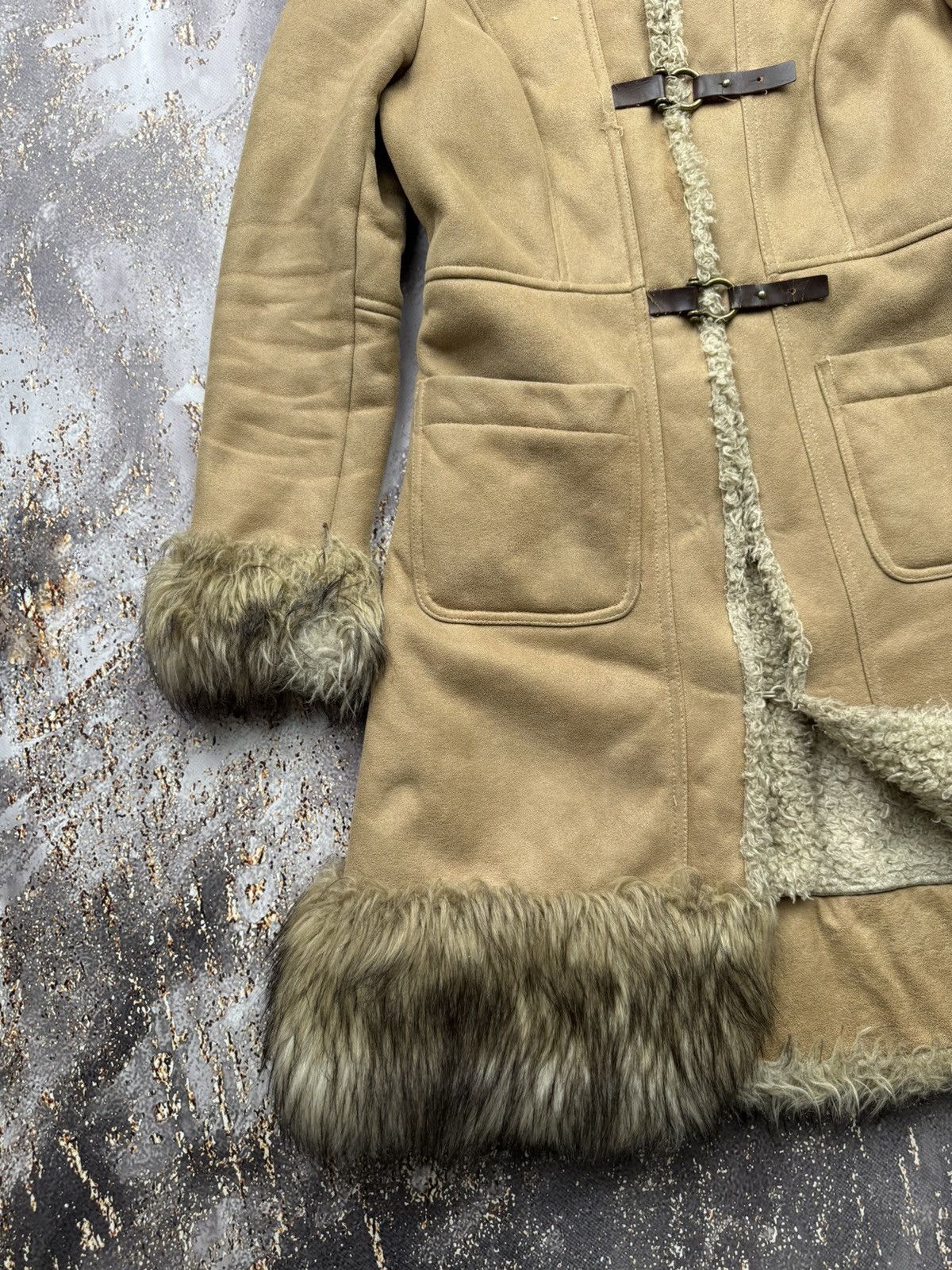 Japanese Brand Vintage Faux Fur Sheepskin Coat Size S / US 4 / IT 40 - 3 Thumbnail