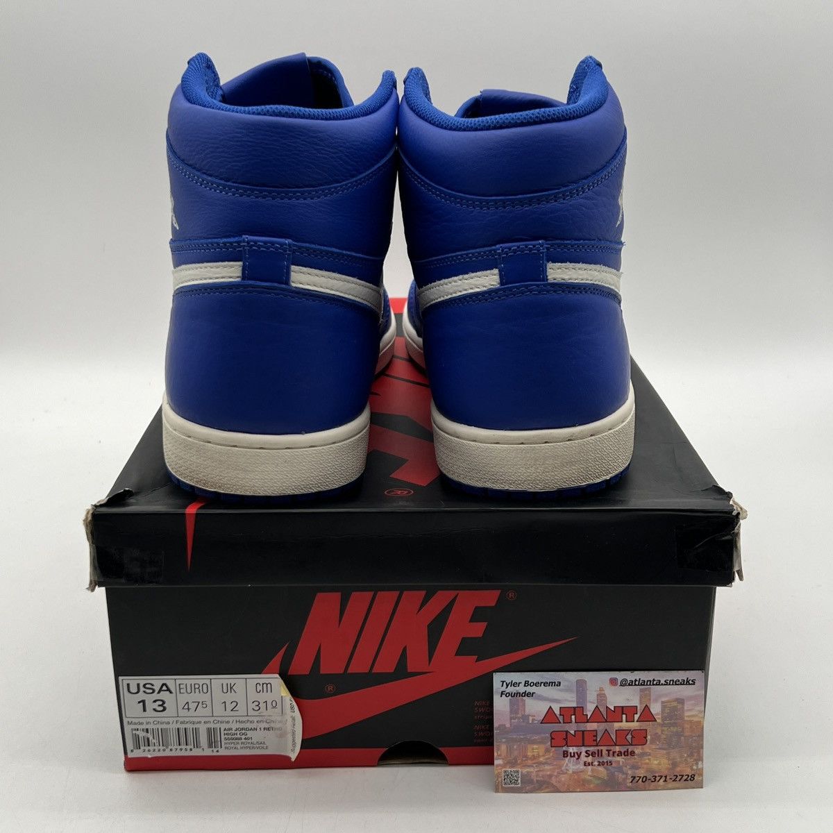 Nike Air Jordan 1 High hyper royal Size US 13 / EU 46 - 3 Thumbnail