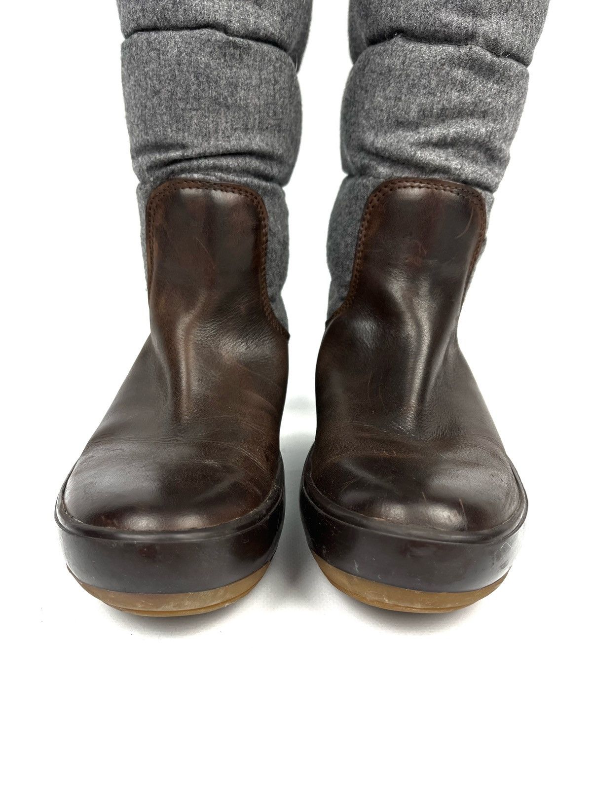 Moncler Moncler women puffer winter wedge boots high shoes Size US 7 / IT 37 - 3 Thumbnail