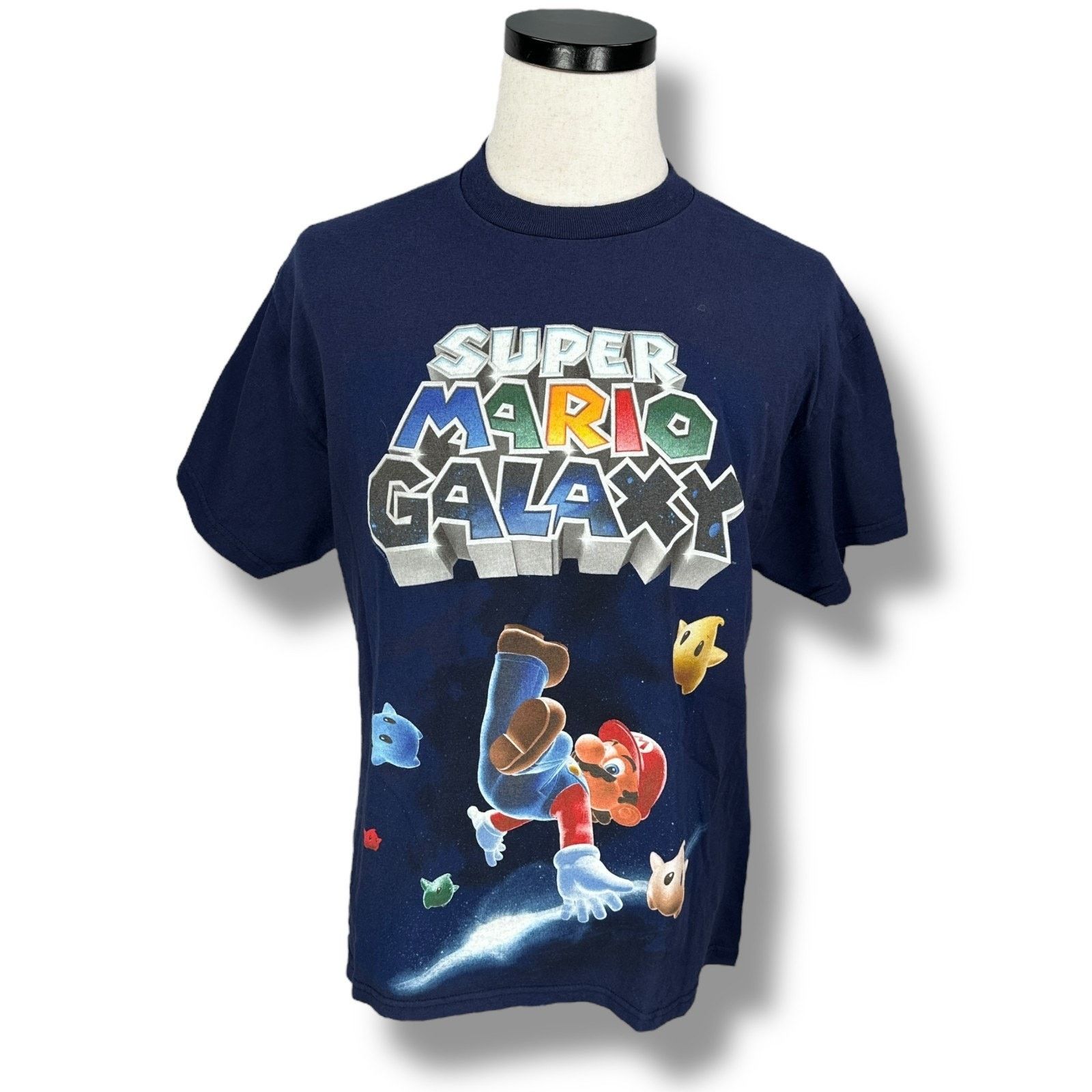 Delta VTG Super Mario Galaxy T-Shirt Men L Blue Graphic 2007 READ Size US L / EU 52-54 / 3 - 1 Thumbnail