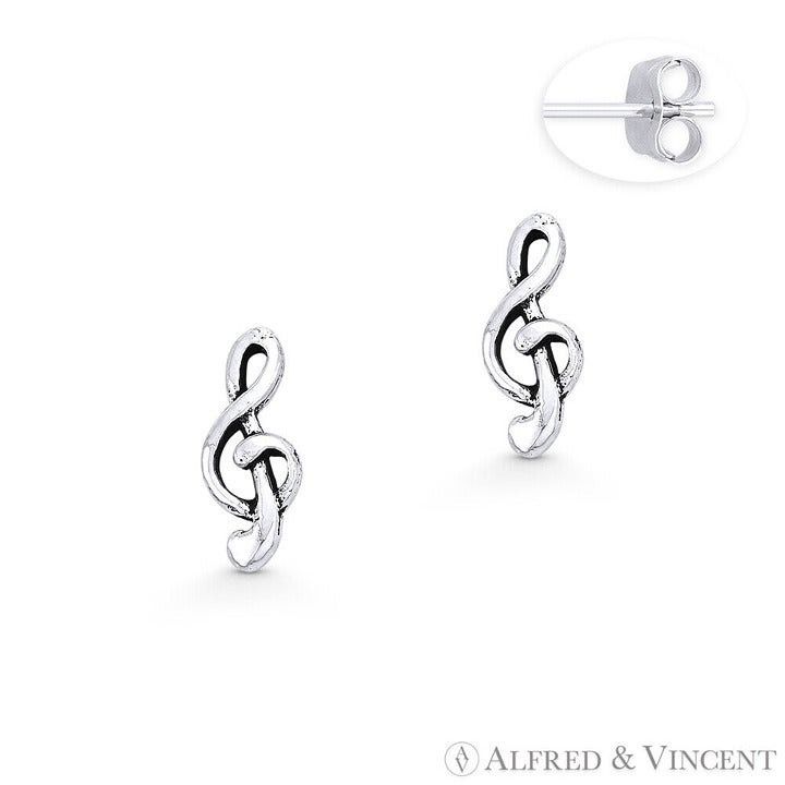 Other G-Clef Music Note Charm Stud Earrings Size ONE SIZE - 1 Preview