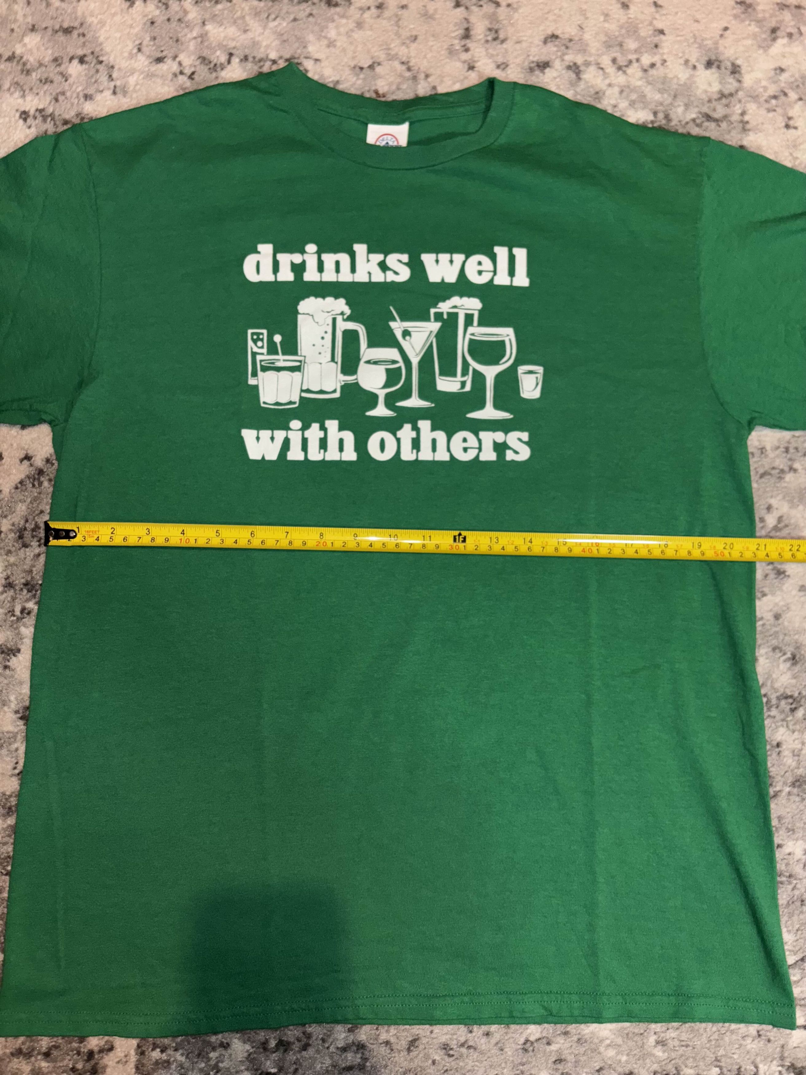 Vintage Y2K Drinks Well With Others Funny Shirt Size US L / EU 52-54 / 3 - 6 Thumbnail