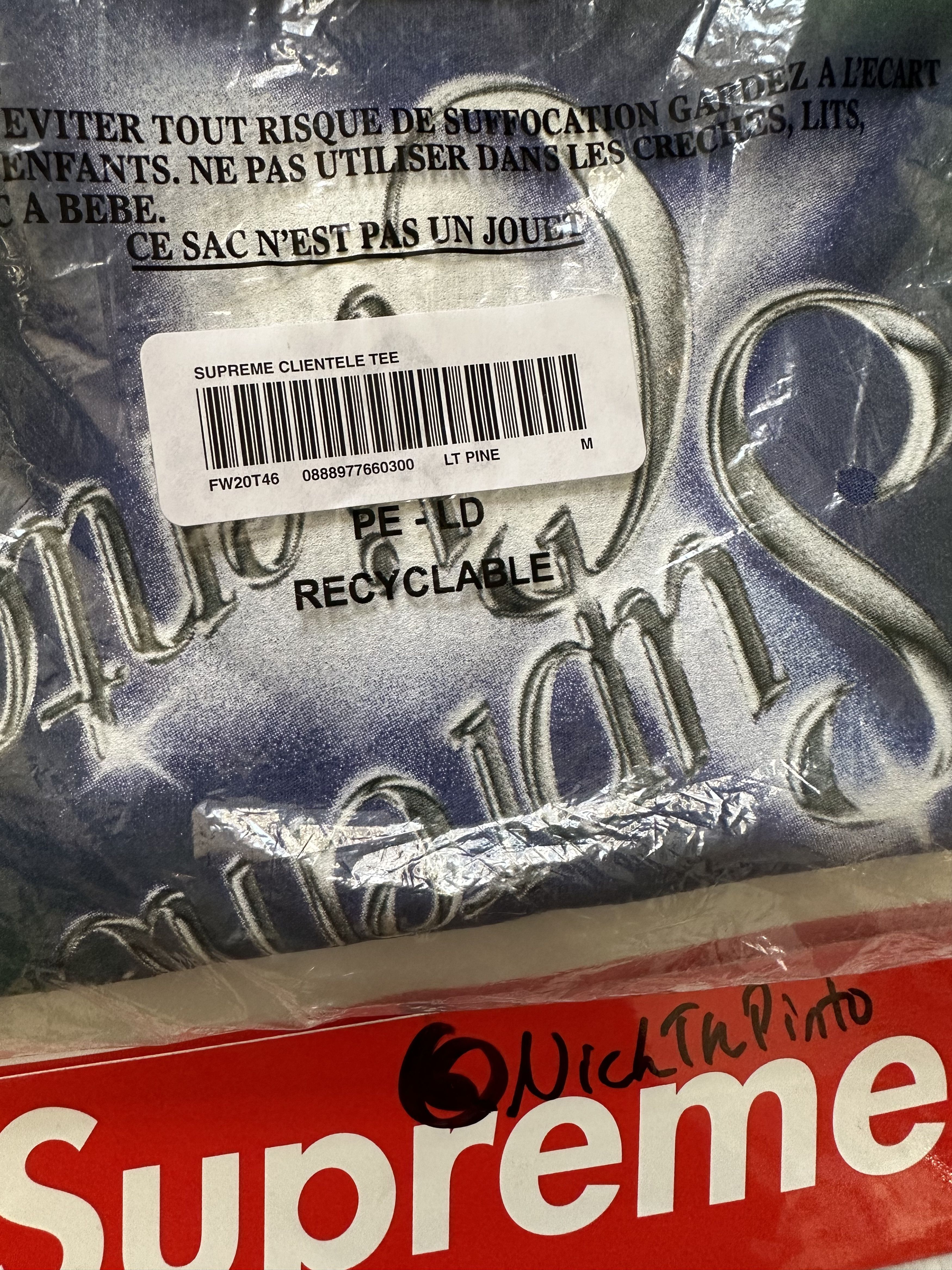 Supreme Supreme Clientele Tee Size US M / EU 48-50 / 2 - 3 Thumbnail