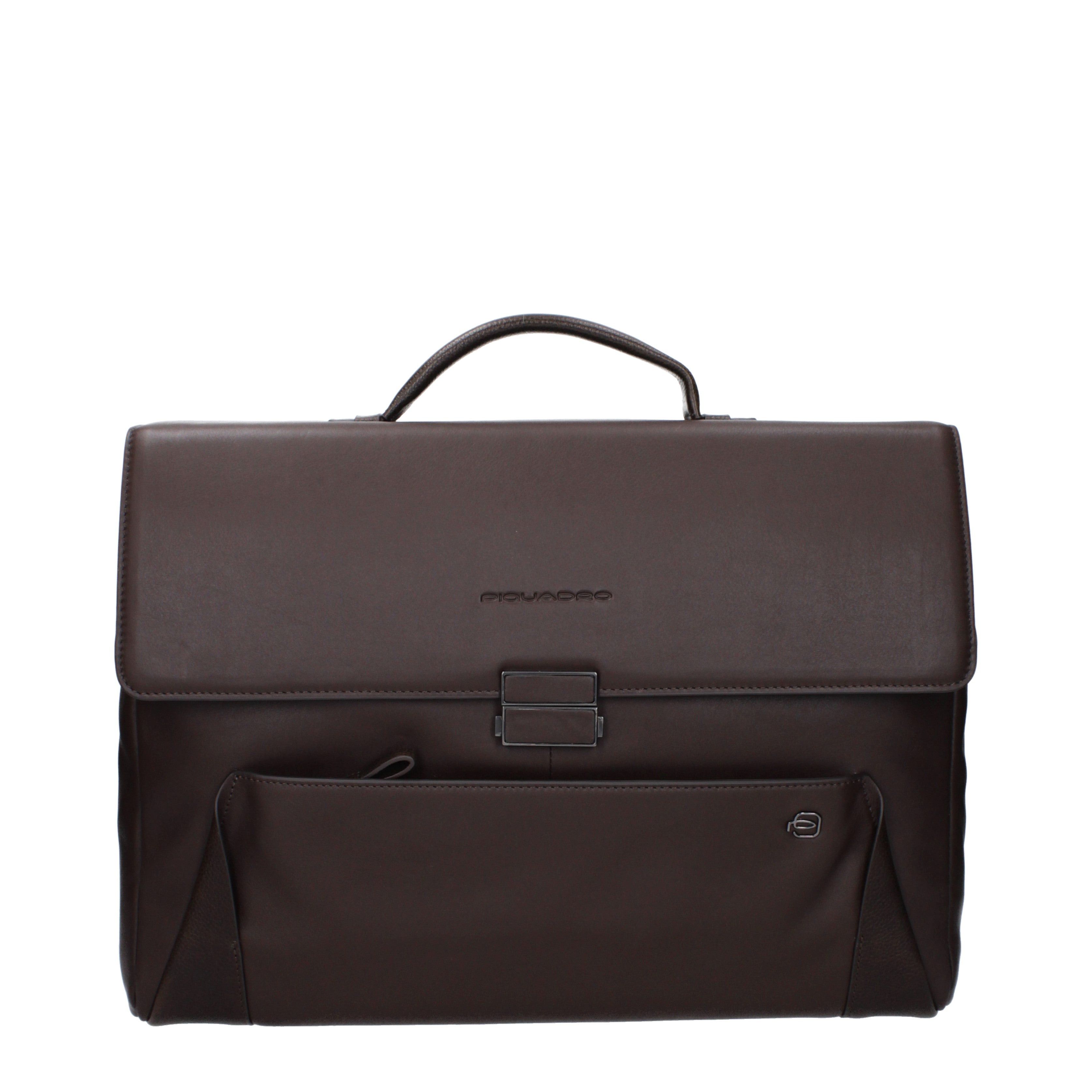 Piquadro Piquadro Work Bags Men Leather Brown/Dark Brown Size ONE SIZE - 1 Thumbnail