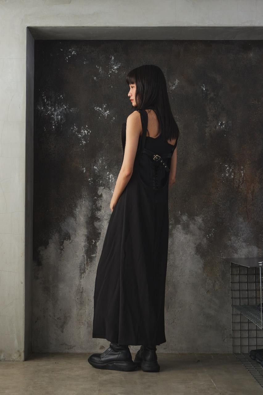La Haine Inside Us La Haine Inside Us Cutout Leather-Paneled Long Vest Dress Size M / US 6-8 / IT 42-44 - 3 Thumbnail