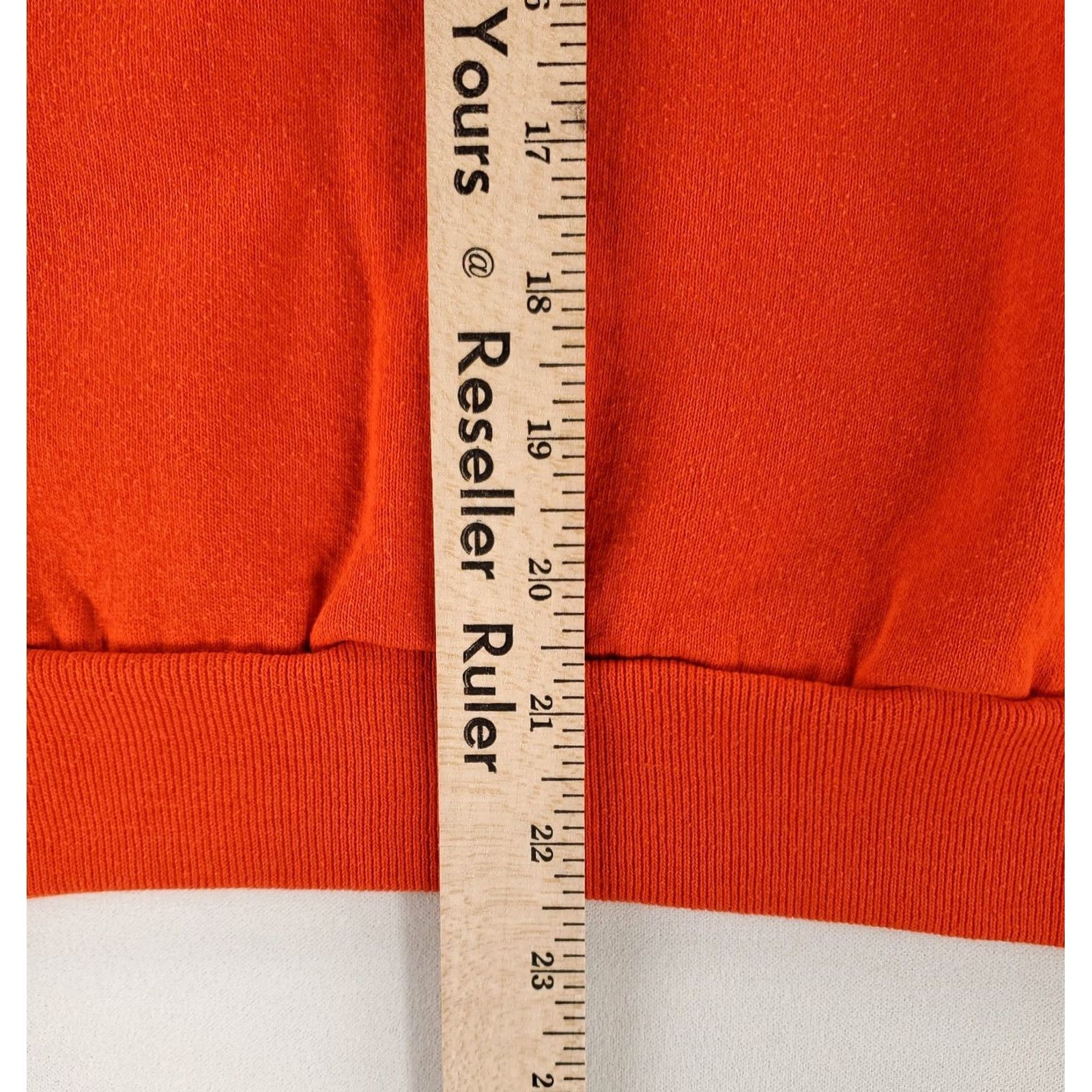 Jerzees VINTAGE Jerzees Sweatshirt Long Sleeve 90s Made USA Orange Mens M Shirt Pullover Blank Mens M Orange VTG 90s Sweatshirt Jerzees Size US M / EU 48-50 / 2 - 6 Thumbnail