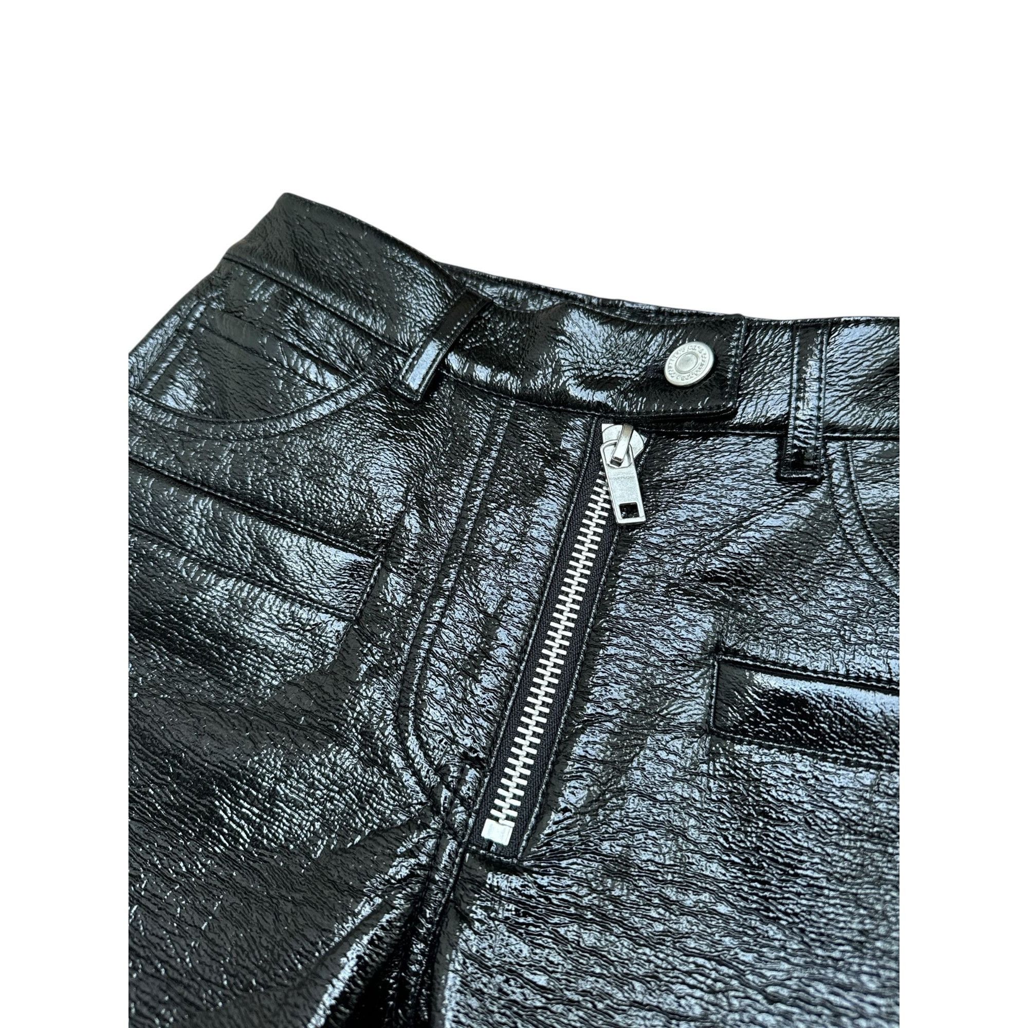 Courreges Black Vinyl Pants Size 25" / US 0 / IT 36 - 3 Thumbnail