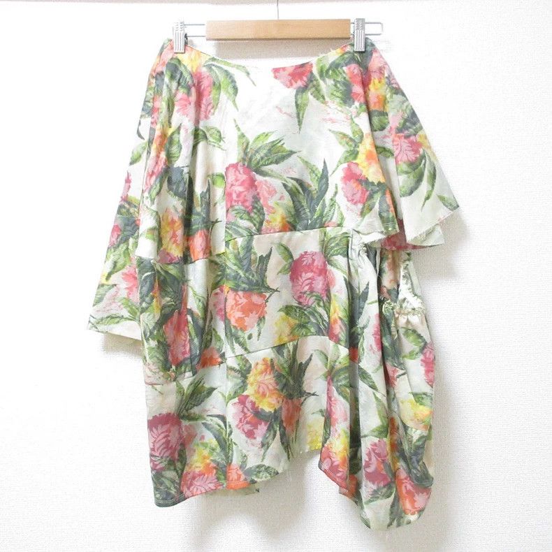 Comme des Garcons Comme Des Garcons size M Beige Retro Floral Design Skirt Size 24" / US 00 / IT 34 - 1 Thumbnail