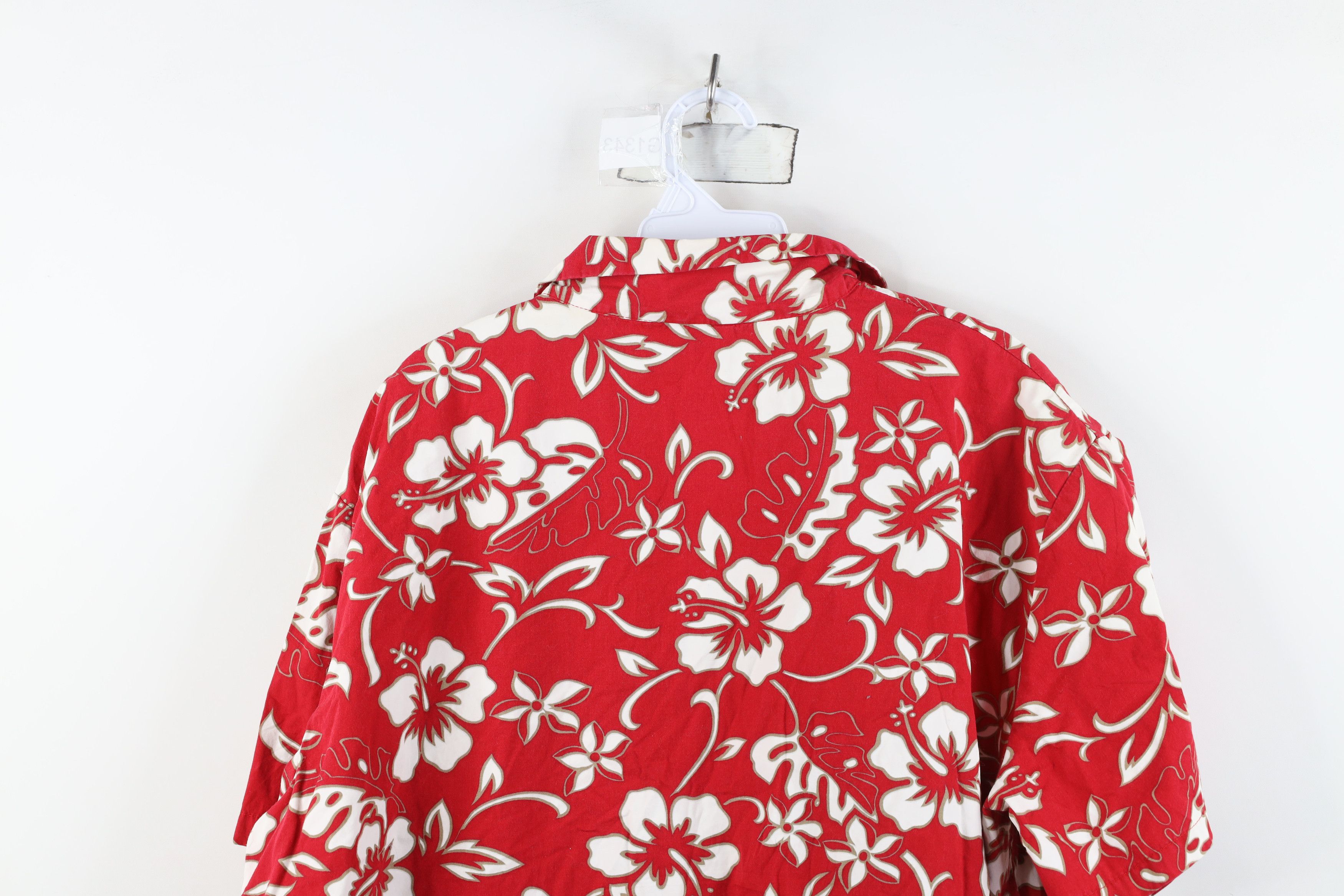 Vintage Vintage 90s Streetwear Flower Luau Hawaiian Button Shirt USA Size XL / US 12-14 / IT 48-50 - 12 Thumbnail