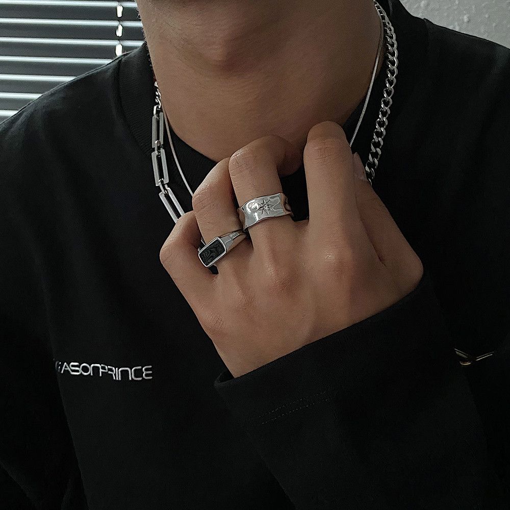 Jewelry Hip-hop Jewelry Rings Open Size Chrome Ring (Size 7-13) Size ONE SIZE - 3 Thumbnail