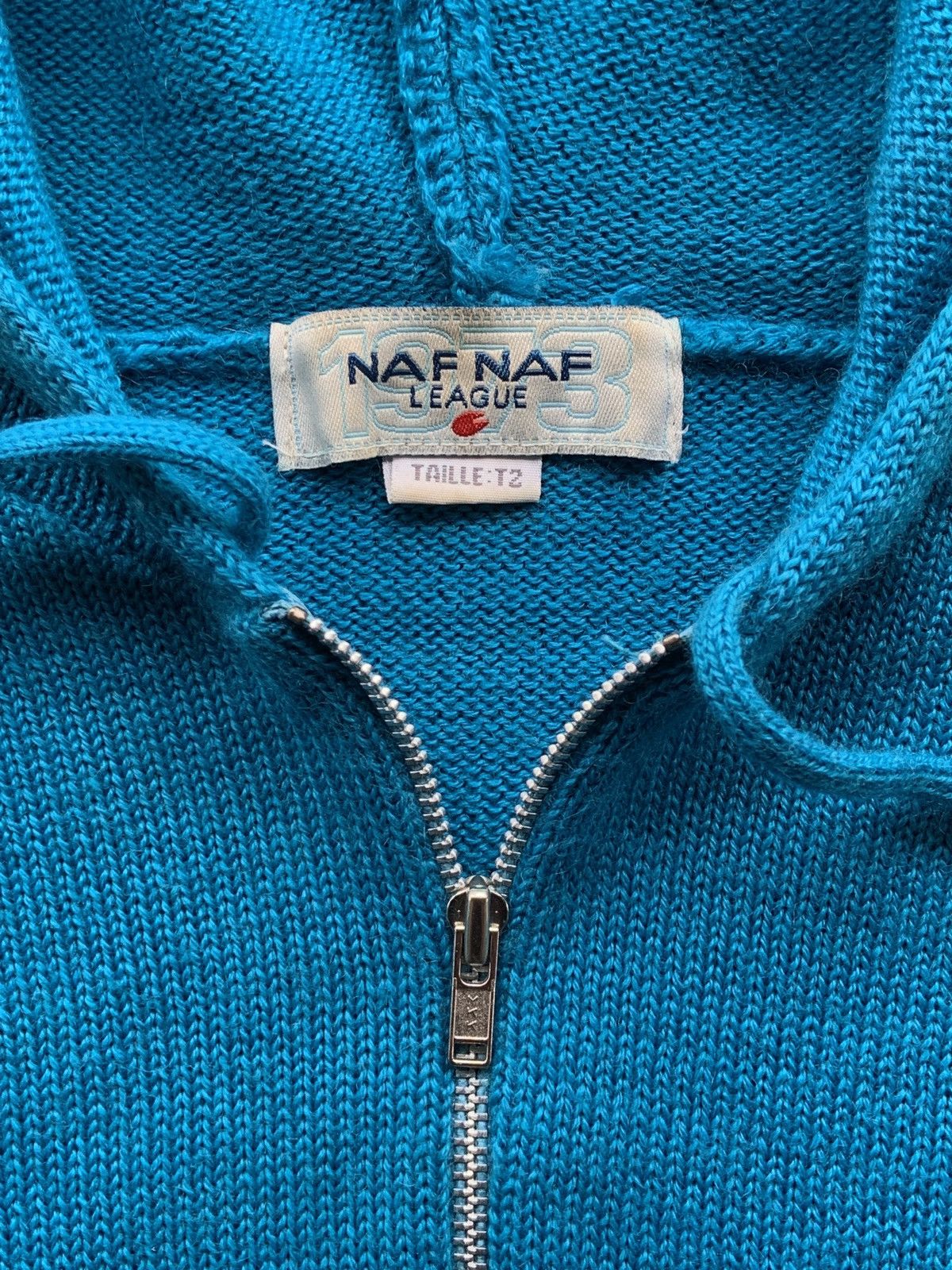 Vintage Vintage 90’s Naf Naf Stripe Halfzip Hoodie Jacket Size S / US 4 / IT 40 - 7 Thumbnail