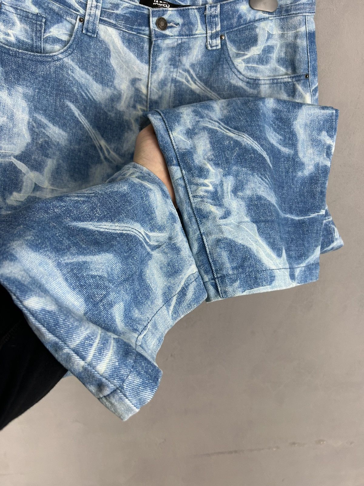 Jaded London Jaded London Water Print W36 L30 Baggy Skate Fit Denim Pants Size US 36 / EU 52 - 3 Thumbnail