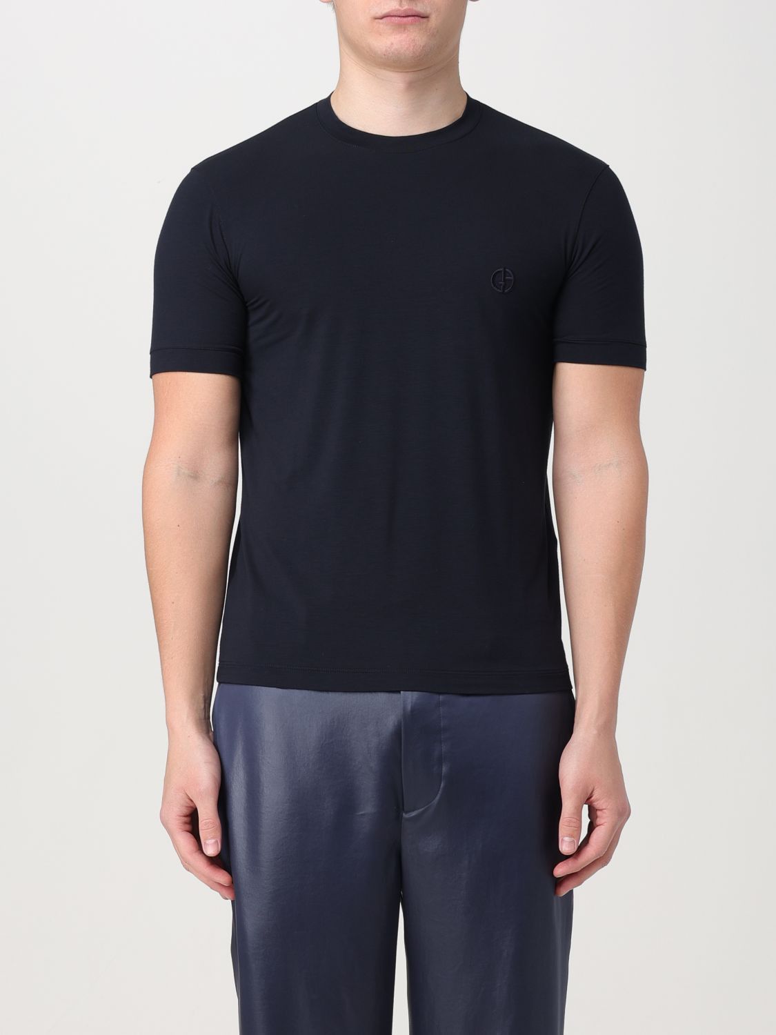 image of Giorgio Armani T-Shirt Men Navy (Size Small)