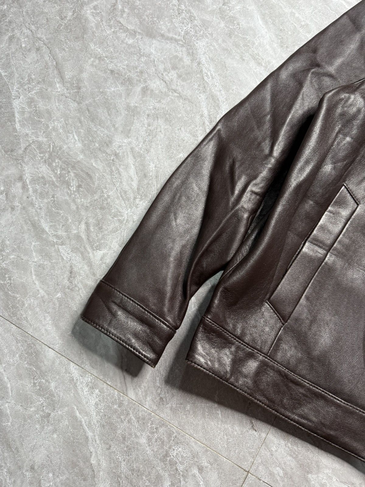 Balenciaga Balenciaga 1997 Nicolas Ghesquiere BB logo Leather Blouson Size US M / EU 48-50 / 2 - 6 Thumbnail