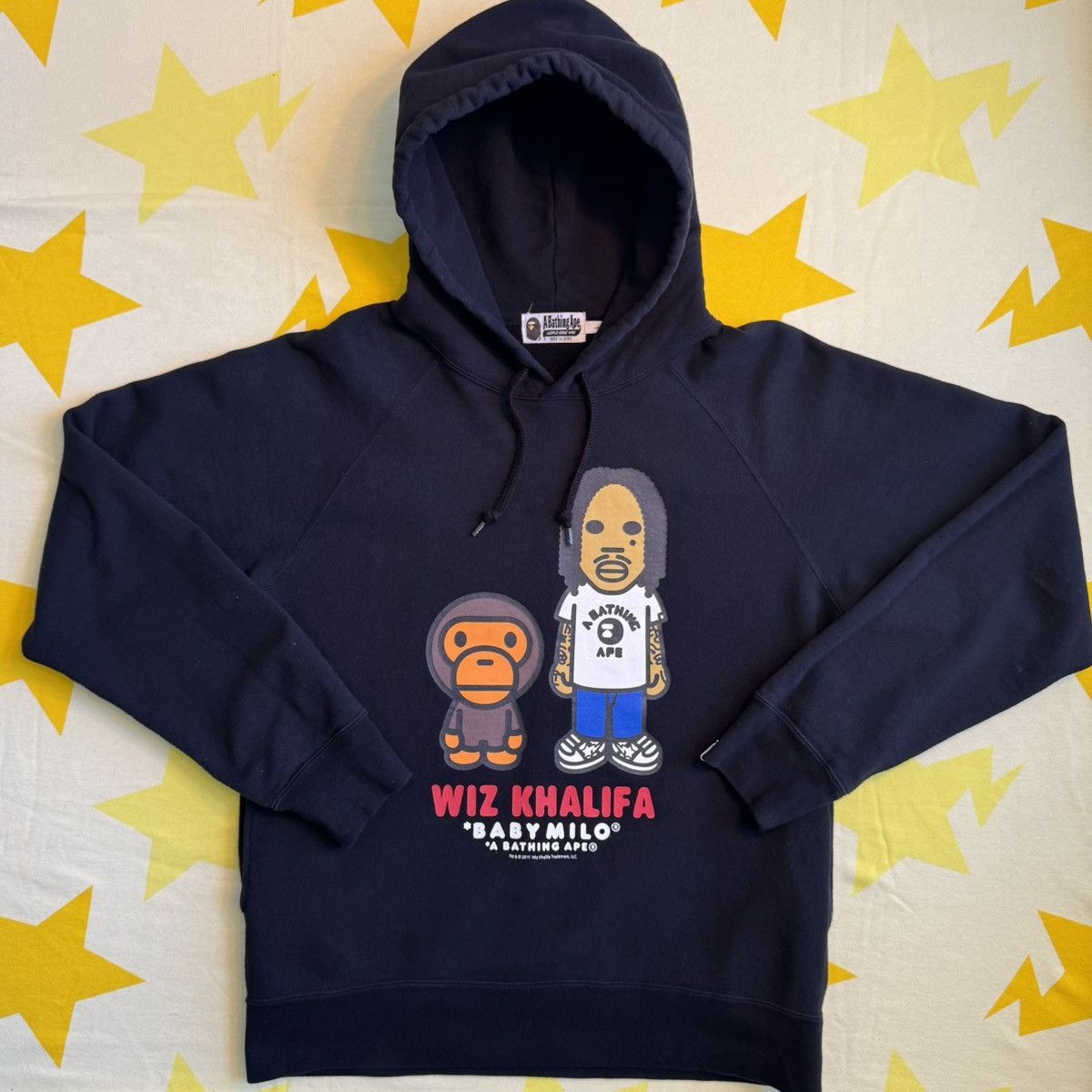 Bape BAPE Baby Milo x Wiz Khalifa Pullover Hoodie 2019 Size US L / EU 52-54 / 3 - 1 Thumbnail