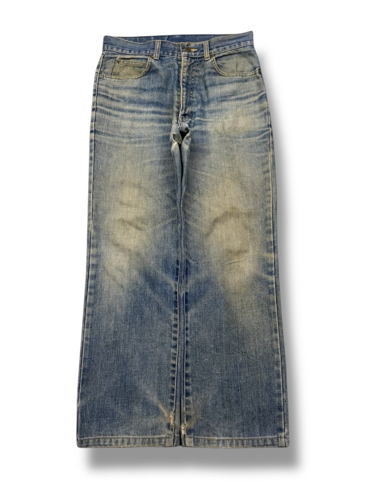 Japanese Brand Vintage 90s Halley Stone Japanese Denim Jeans |Fade Wash W30 Size US 30 / EU 46 - 2 Thumbnail