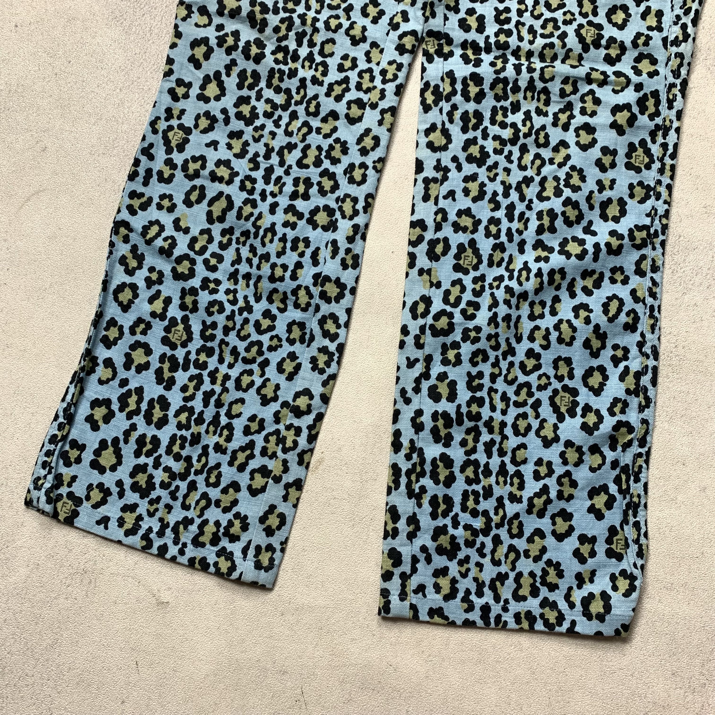 Fendi Vintage Fendi Leopard Trousers Pants Size 27" / US 4 / IT 40 - 3 Thumbnail