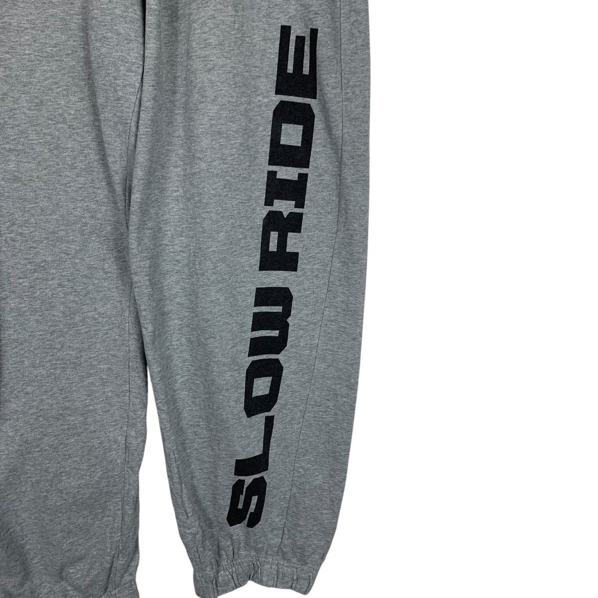 Japanese Brand SLOWRIDE Big Logo Gray Sweatpant Joggers #1506-C68 Size US 36 / EU 52 - 11 Thumbnail
