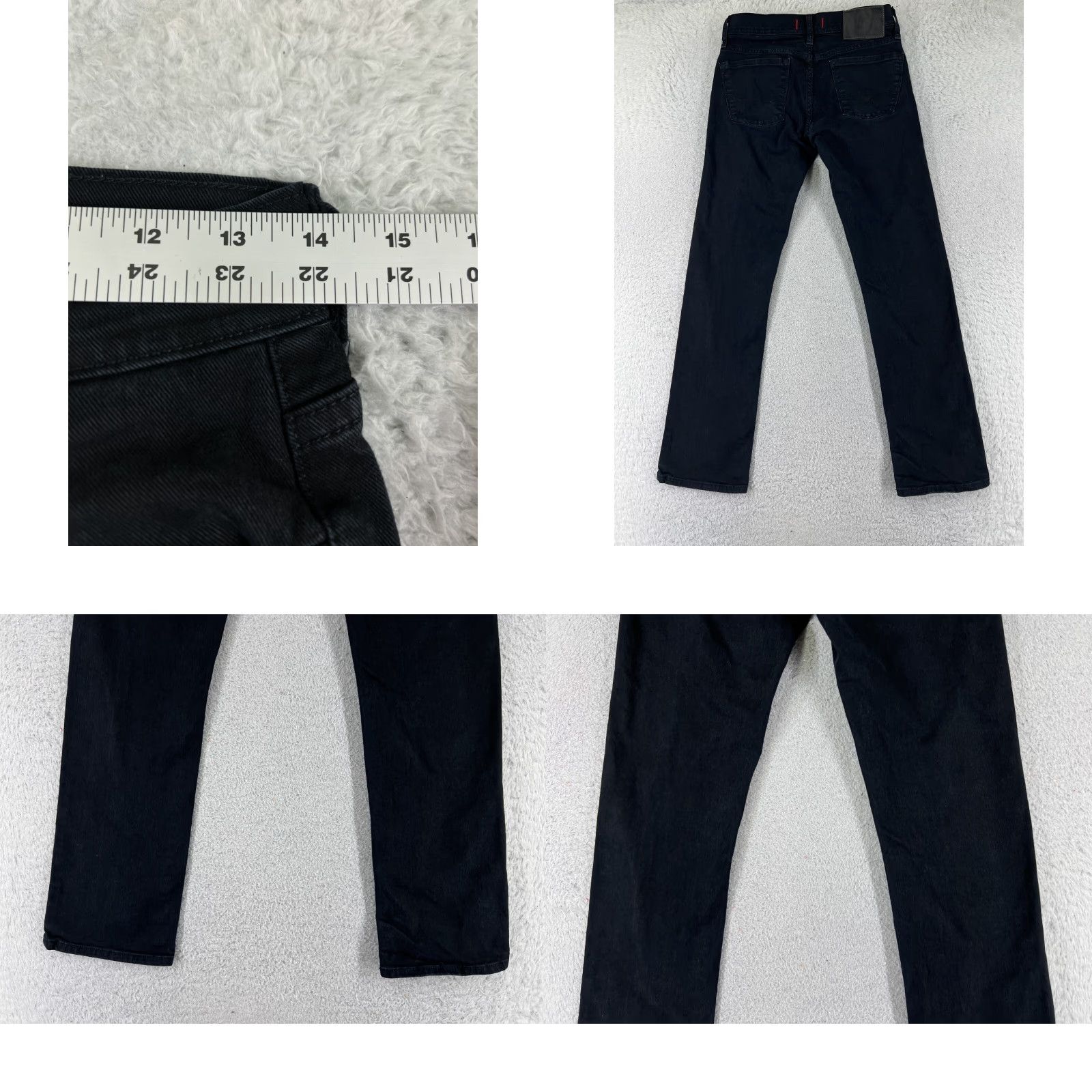 Guess GUESS Jeans Men 28 Black Denim Lincoln Slim Straight 28x30 Cotton Blend 5-Pocket Design Size US 28 / EU 44 - 9 Thumbnail