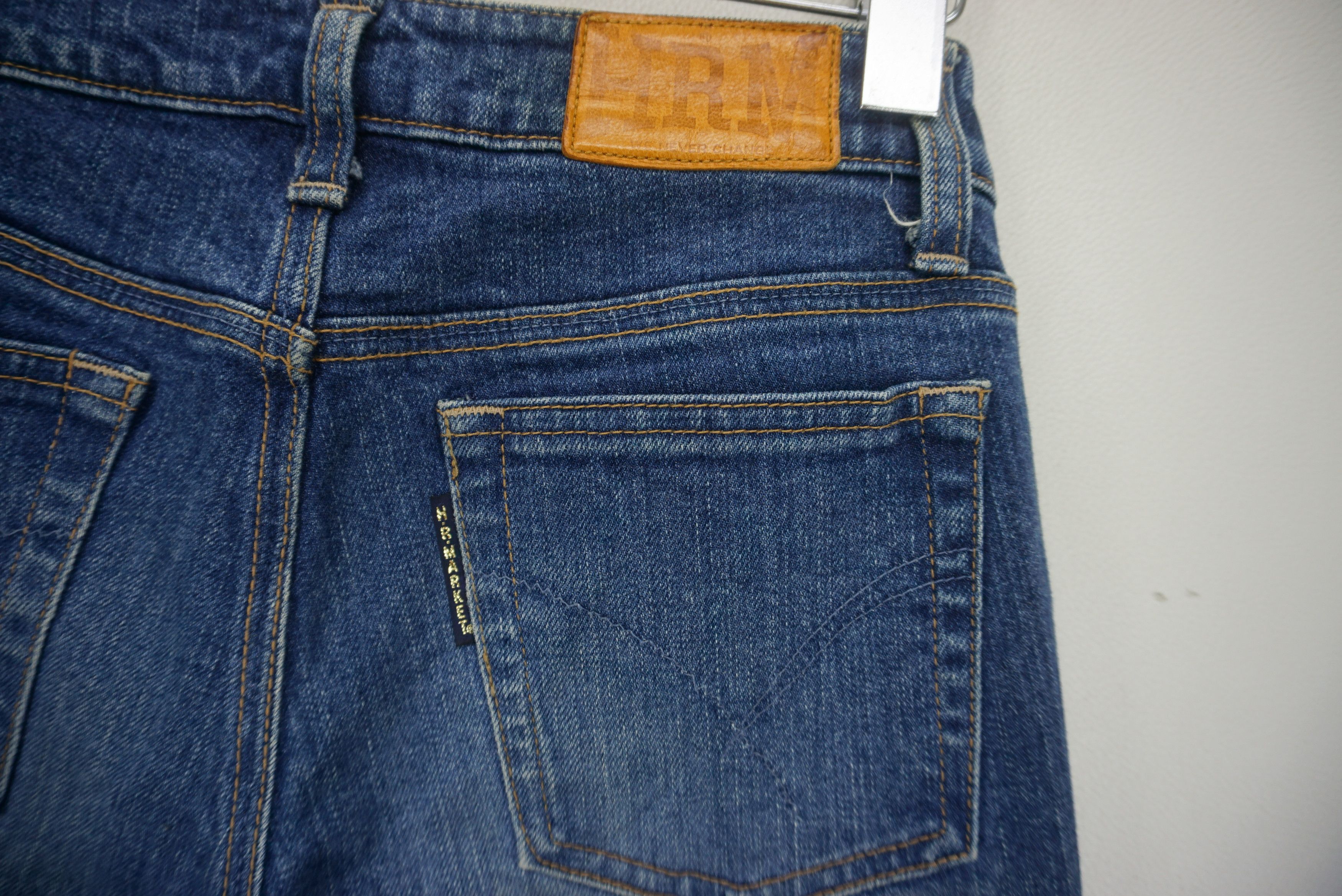 Japanese Brand Hollywood Ranch Market Jeans fit W28xL31 Low Rise Bootcut Size 26" / US 2 / IT 38 - 8 Thumbnail