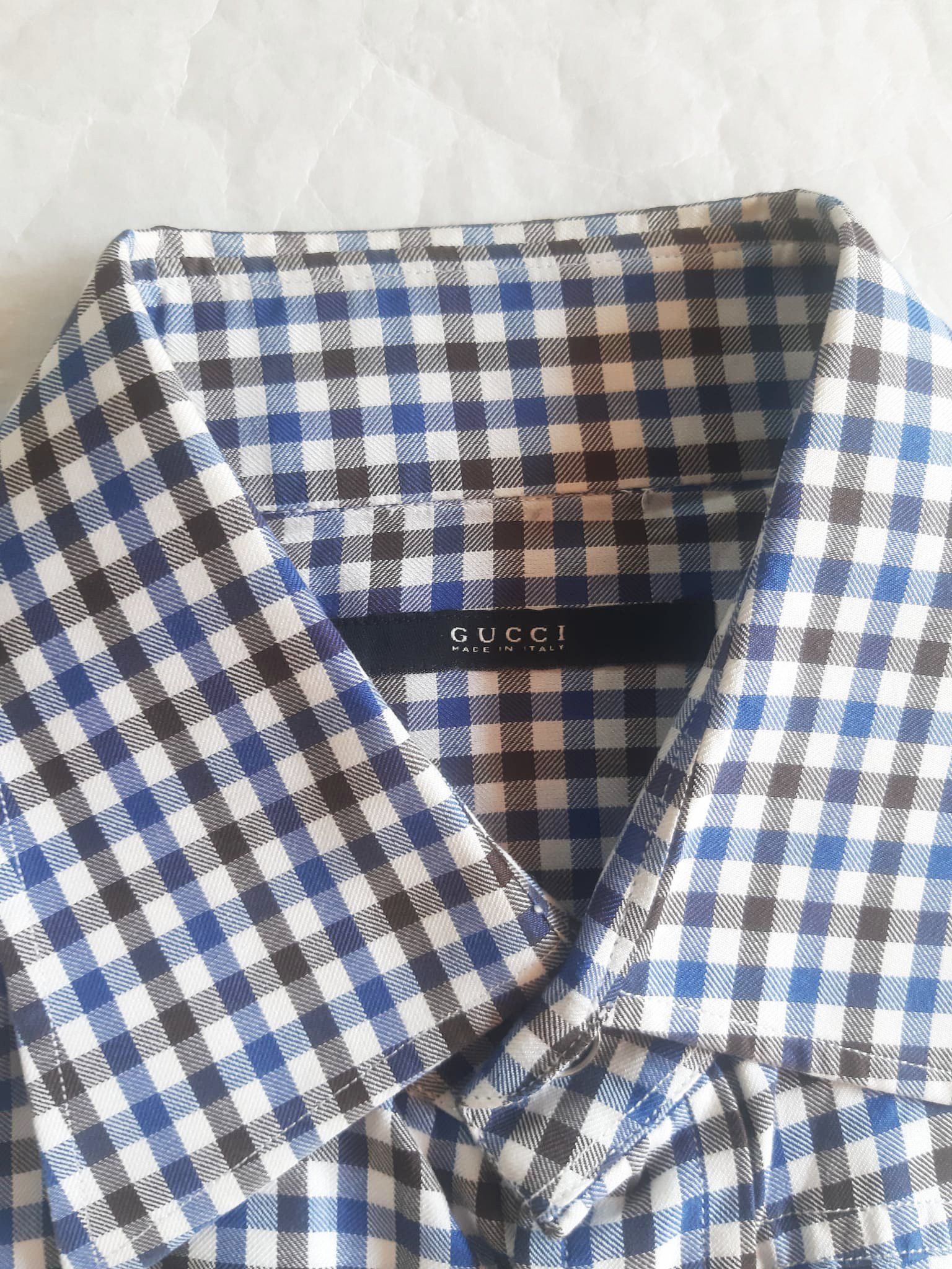 Gucci Gucci X Tom Ford SS 2004 Silk Gingham Western Cowboy Shirt Size US M / EU 48-50 / 2 - 6 Thumbnail