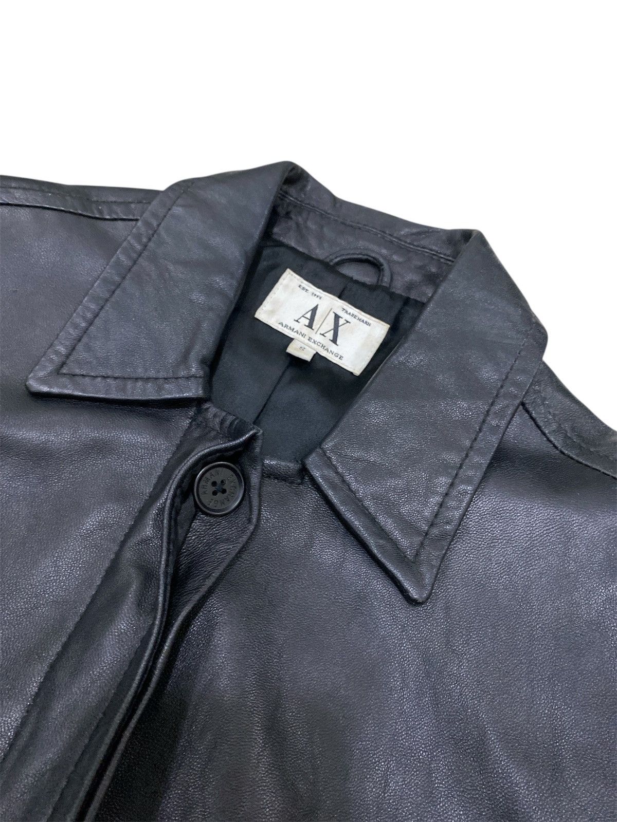Armani Exchange Leather jacket armani exchange Size S / US 4 / IT 40 - 9 Thumbnail