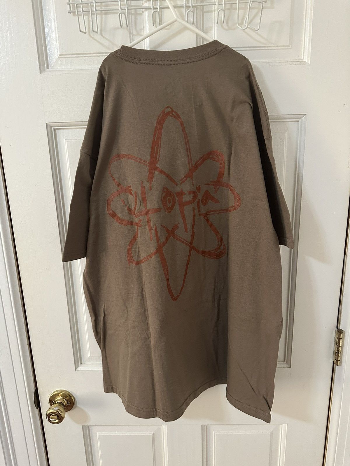 image of Travis Scott Space Village Utopia Shirt in Brown, Men's (Size XL)